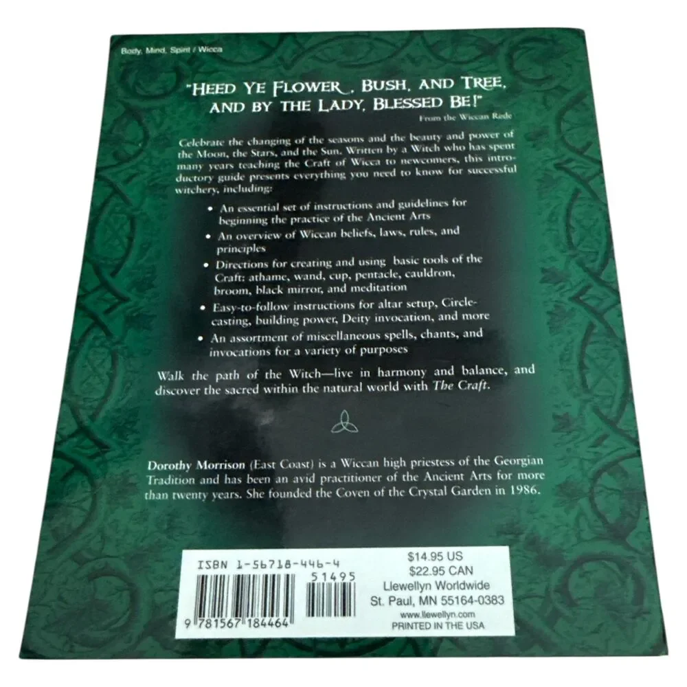 The Craft & Companion Journal Dorothy Morrison Wicca Witchcraft Spell Book Set